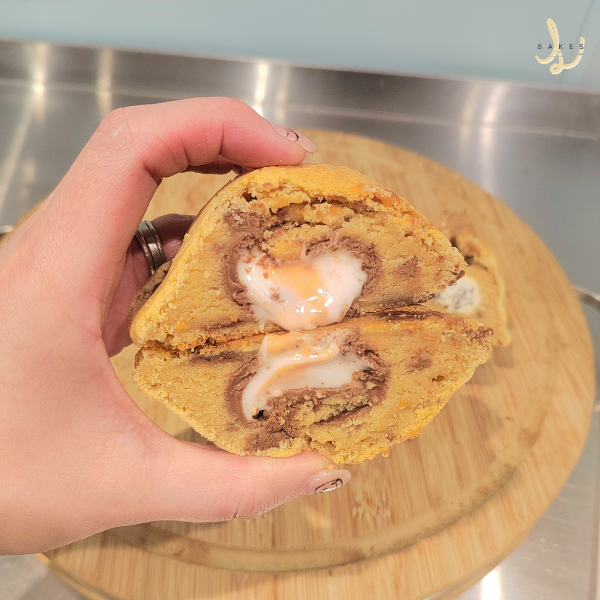 Creme Egg Stuffed Cookie