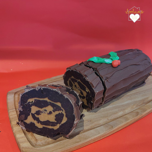 Brownie Yule Log