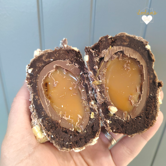 Caramel Egg Brownie Scotch Egg