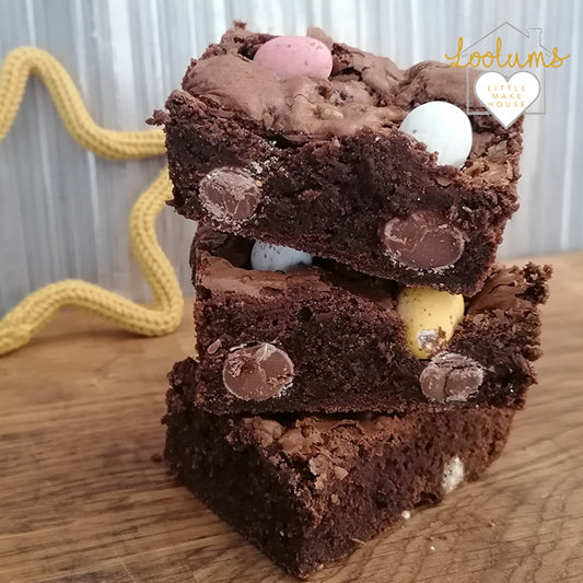 Mini Egg Brownies